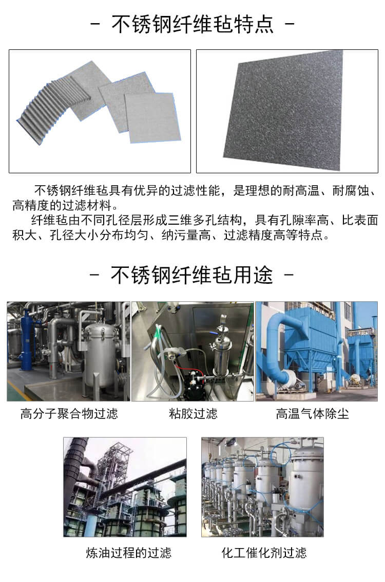 不銹鋼纖維針刺氈生產線產品說明3